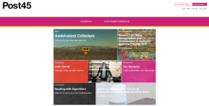 Screenshot der Website von "Post45" (https://post45.org/) (Stand 19.12.2023)